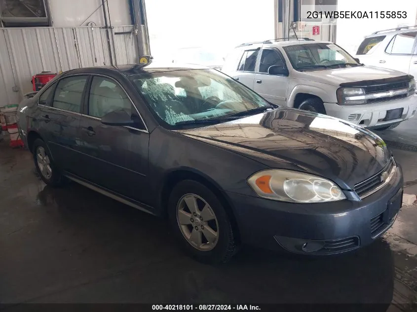 2010 Chevrolet Impala Lt VIN: 2G1WB5EK0A1155853 Lot: 40218101