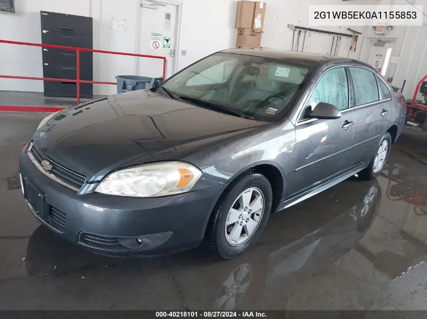 2G1WB5EK0A1155853 2010 Chevrolet Impala Lt