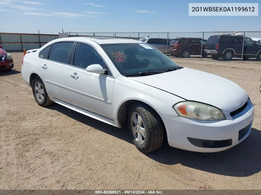 2010 Chevrolet Impala Lt VIN: 2G1WB5EK0A1199612 Lot: 40268821