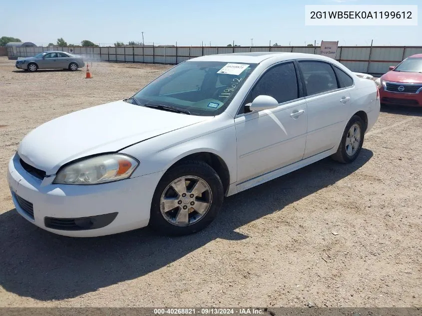 2G1WB5EK0A1199612 2010 Chevrolet Impala Lt