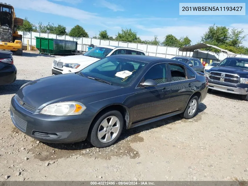 2G1WB5EN5A1193427 2010 Chevrolet Impala Lt