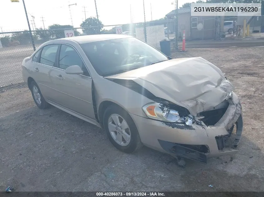 2010 Chevrolet Impala Lt VIN: 2G1WB5EK4A1196230 Lot: 40286073