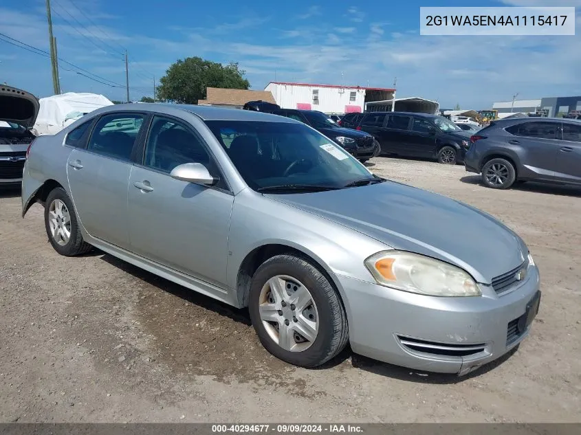 2010 Chevrolet Impala Ls VIN: 2G1WA5EN4A1115417 Lot: 40294677