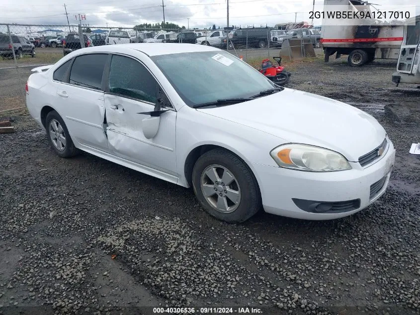 2010 Chevrolet Impala Lt VIN: 2G1WB5EK9A1217010 Lot: 40306536