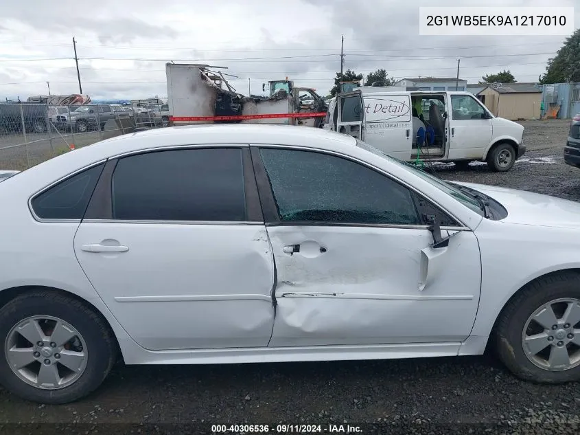 2010 Chevrolet Impala Lt VIN: 2G1WB5EK9A1217010 Lot: 40306536