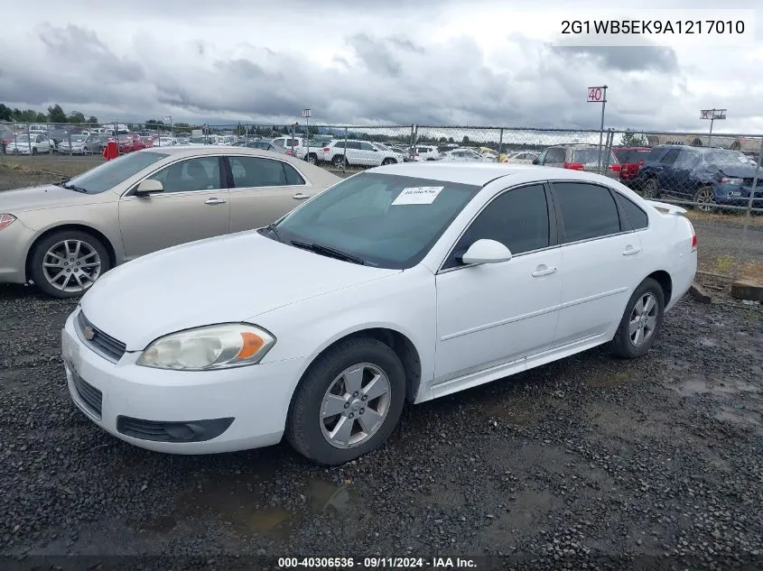 2010 Chevrolet Impala Lt VIN: 2G1WB5EK9A1217010 Lot: 40306536