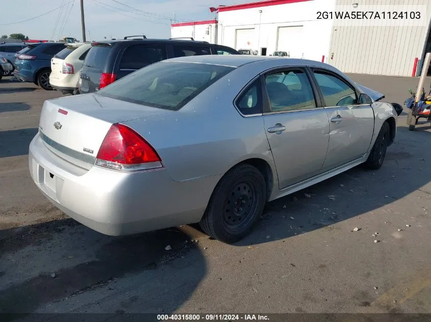 2010 Chevrolet Impala Ls VIN: 2G1WA5EK7A1124103 Lot: 40315800