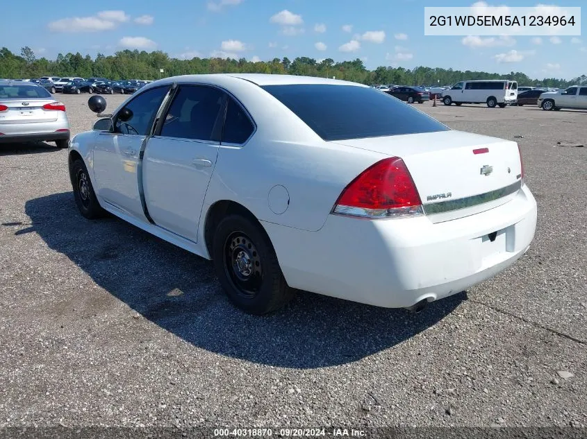 2G1WD5EM5A1234964 2010 Chevrolet Impala Police