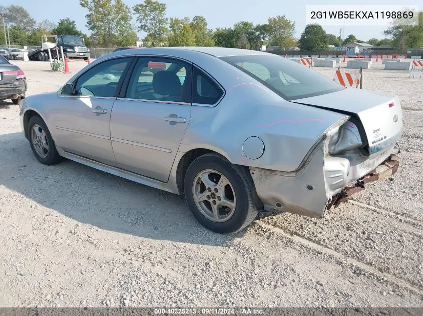 2010 Chevrolet Impala Lt VIN: 2G1WB5EKXA1198869 Lot: 40325213