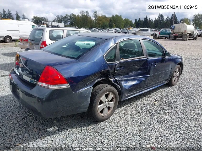 2010 Chevrolet Impala Lt VIN: 2G1WB5EN3A1186945 Lot: 40328897