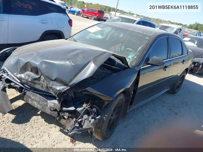 2G1WB5EK6A1118855 2010 Chevrolet Impala Lt