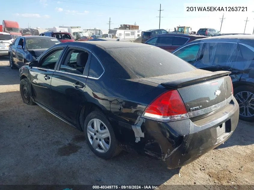 2G1WA5EK4A1263721 2010 Chevrolet Impala Ls