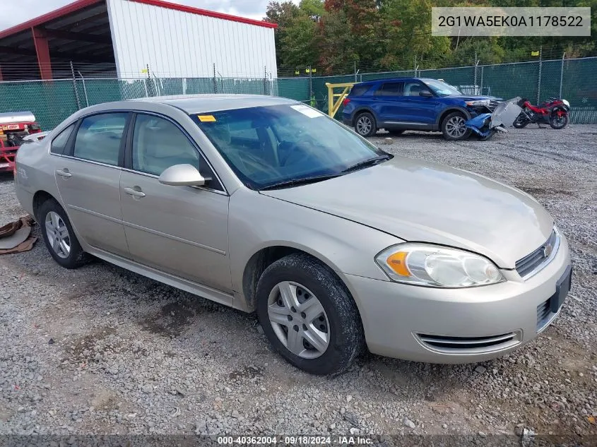 2010 Chevrolet Impala Ls VIN: 2G1WA5EK0A1178522 Lot: 40362004