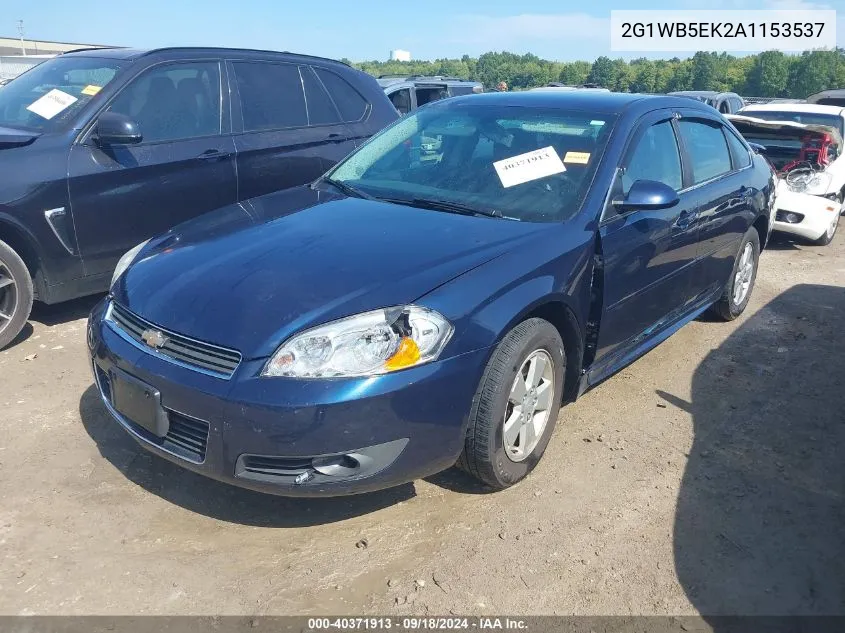 2010 Chevrolet Impala Lt VIN: 2G1WB5EK2A1153537 Lot: 40371913