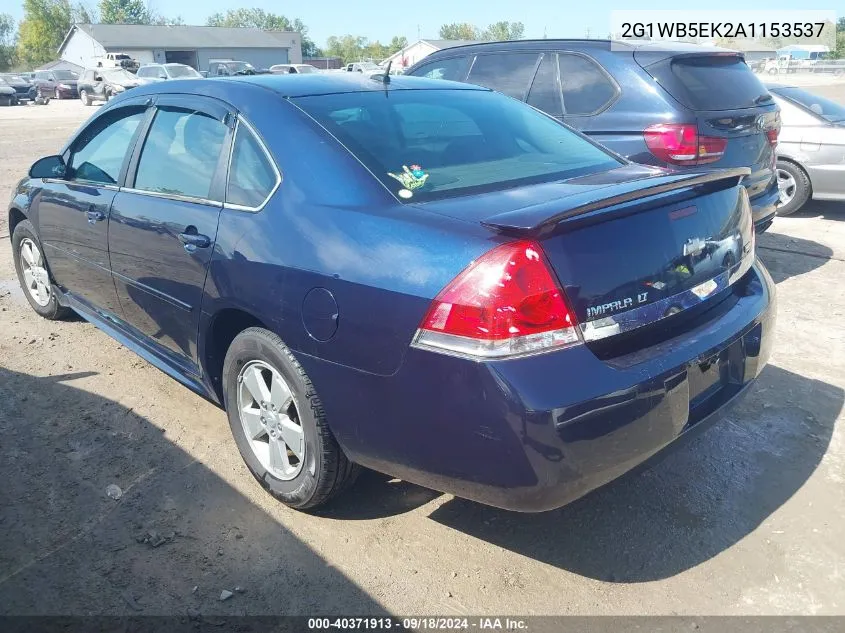 2010 Chevrolet Impala Lt VIN: 2G1WB5EK2A1153537 Lot: 40371913