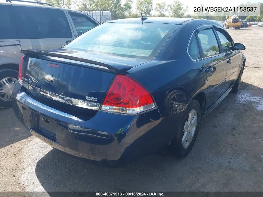 2G1WB5EK2A1153537 2010 Chevrolet Impala Lt