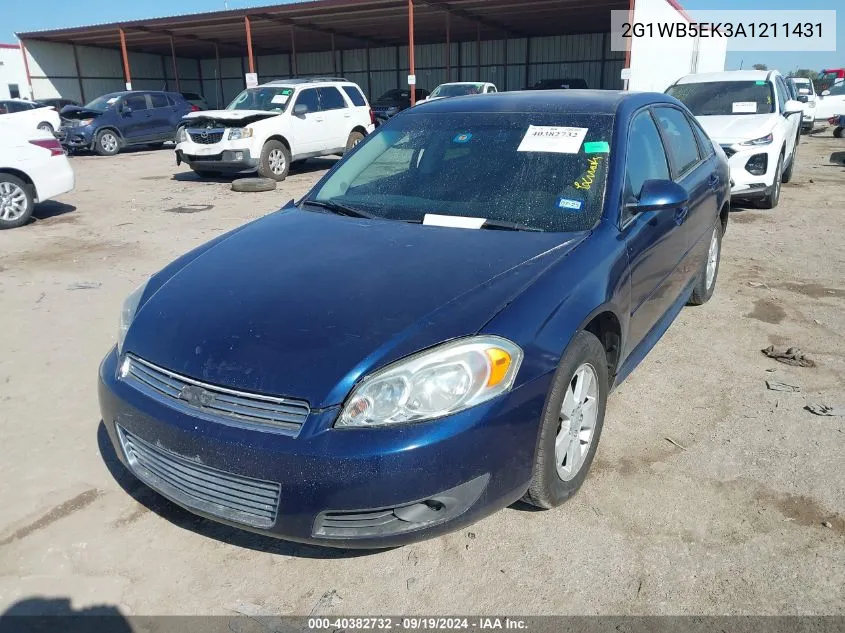 2010 Chevrolet Impala Lt VIN: 2G1WB5EK3A1211431 Lot: 40382732