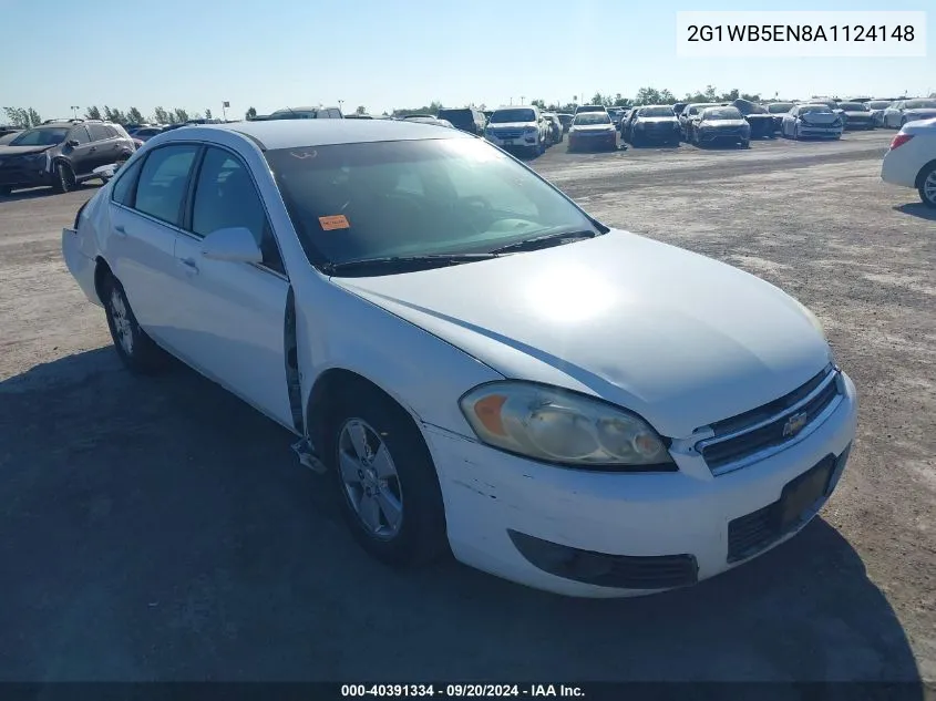 2010 Chevrolet Impala Lt VIN: 2G1WB5EN8A1124148 Lot: 40391334