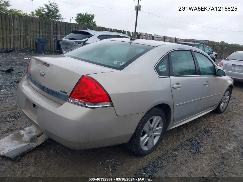 2010 Chevrolet Impala Ls VIN: 2G1WA5EK7A1215825 Lot: 40392967