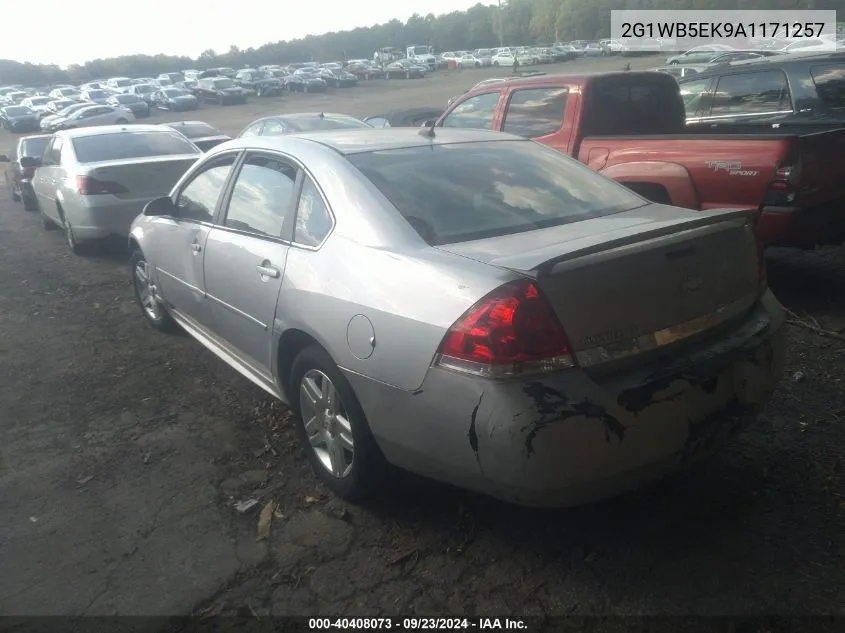 2010 Chevrolet Impala Lt VIN: 2G1WB5EK9A1171257 Lot: 40408073