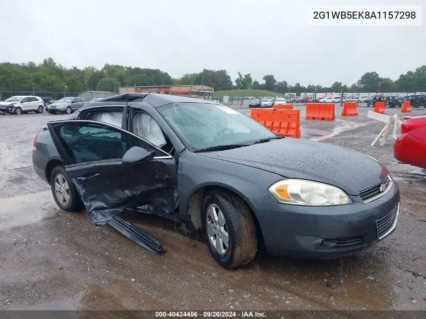 2010 Chevrolet Impala Lt VIN: 2G1WB5EK8A1157298 Lot: 40424456