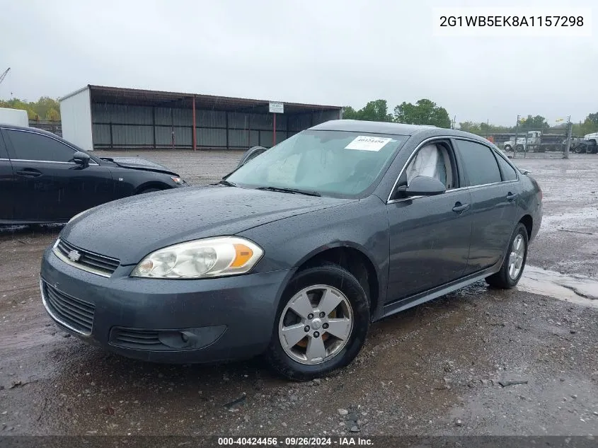 2G1WB5EK8A1157298 2010 Chevrolet Impala Lt