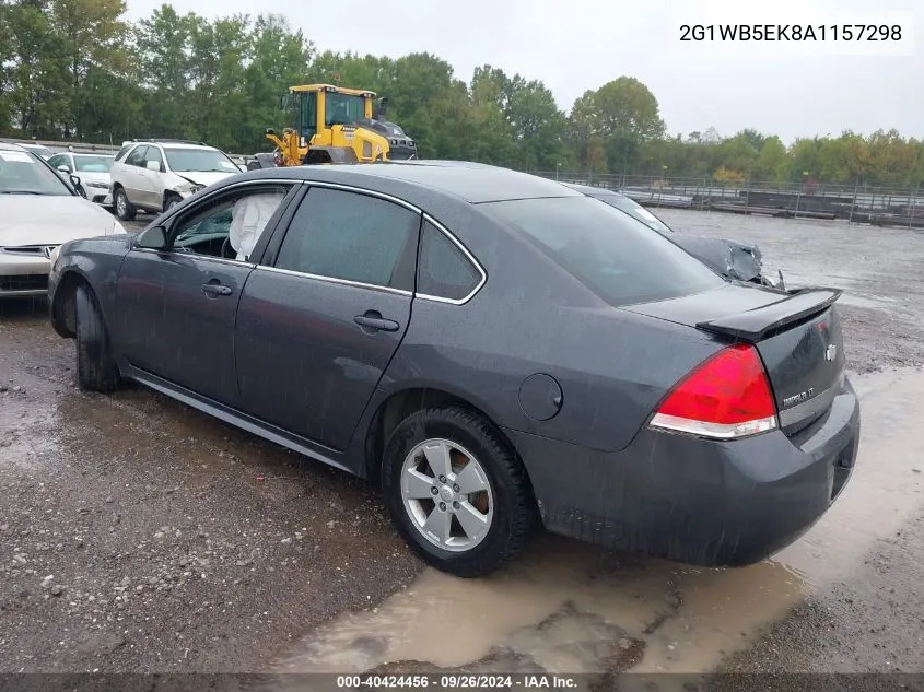 2G1WB5EK8A1157298 2010 Chevrolet Impala Lt