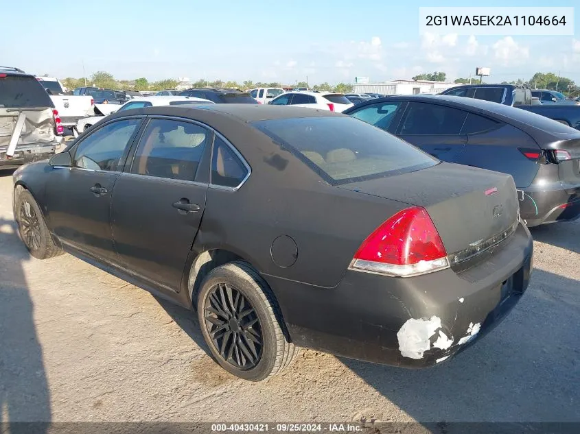 2G1WA5EK2A1104664 2010 Chevrolet Impala Ls