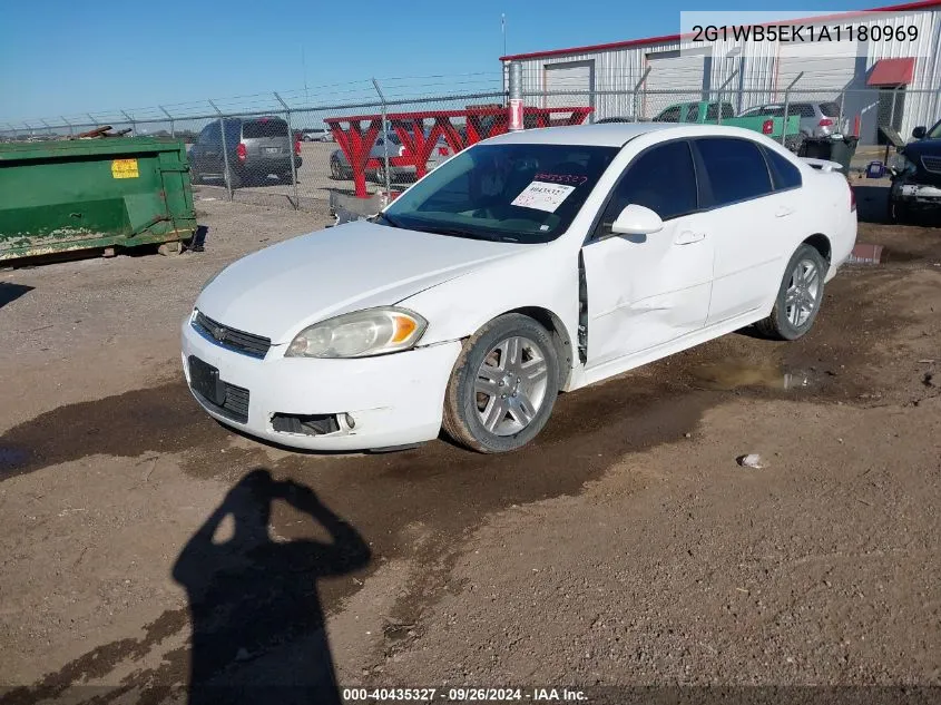 2010 Chevrolet Impala Lt VIN: 2G1WB5EK1A1180969 Lot: 40435327