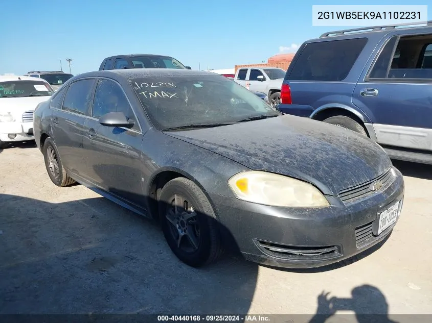 2010 Chevrolet Impala Lt VIN: 2G1WB5EK9A1102231 Lot: 40440168