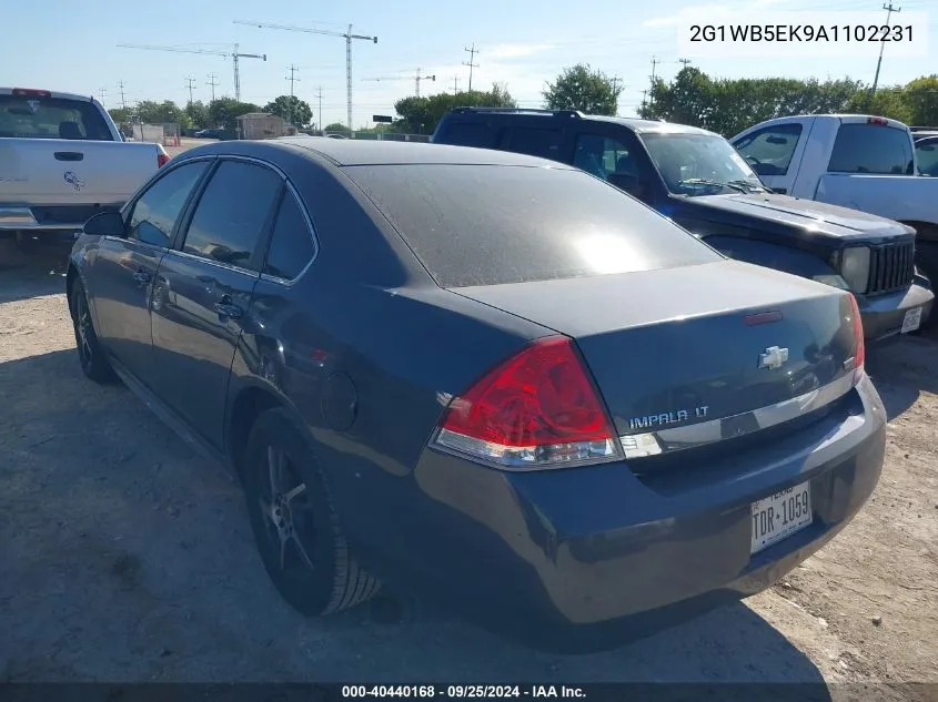 2010 Chevrolet Impala Lt VIN: 2G1WB5EK9A1102231 Lot: 40440168