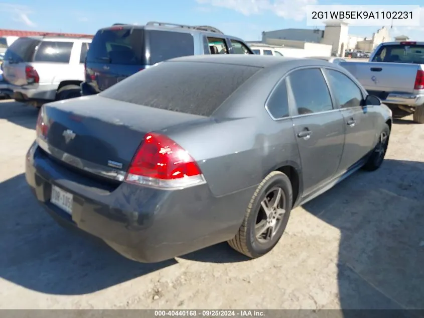 2010 Chevrolet Impala Lt VIN: 2G1WB5EK9A1102231 Lot: 40440168