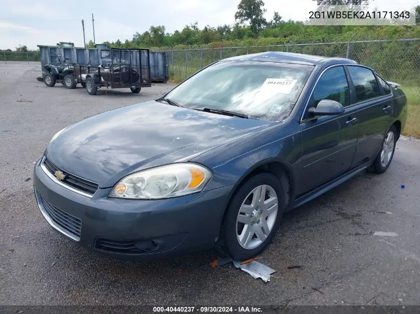 2G1WB5EK2A1171343 2010 Chevrolet Impala Lt