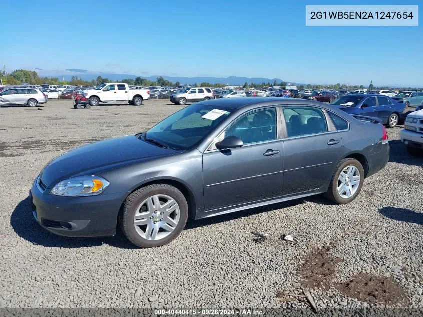 2010 Chevrolet Impala Lt VIN: 2G1WB5EN2A1247654 Lot: 40440415