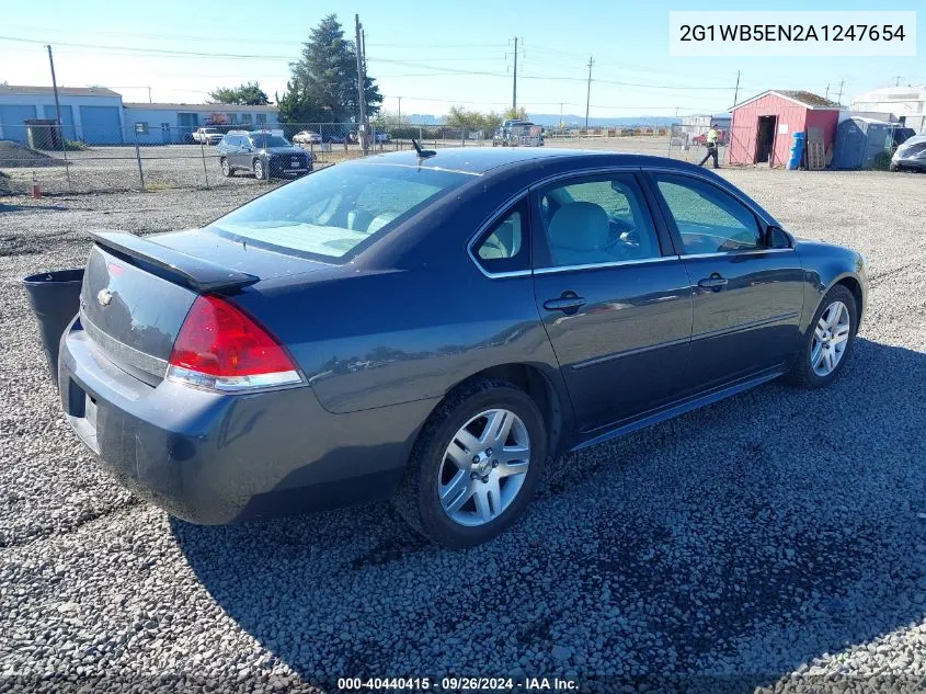 2G1WB5EN2A1247654 2010 Chevrolet Impala Lt