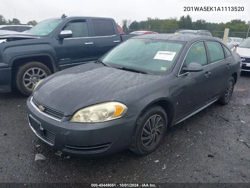 2010 Chevrolet Impala Ls VIN: 2G1WA5EK1A1113520 Lot: 40449051