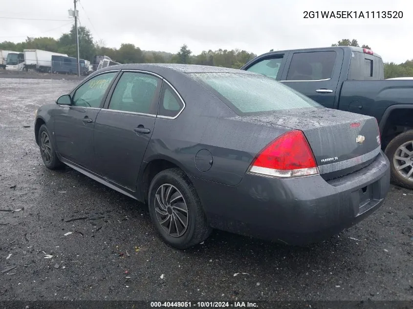 2G1WA5EK1A1113520 2010 Chevrolet Impala Ls