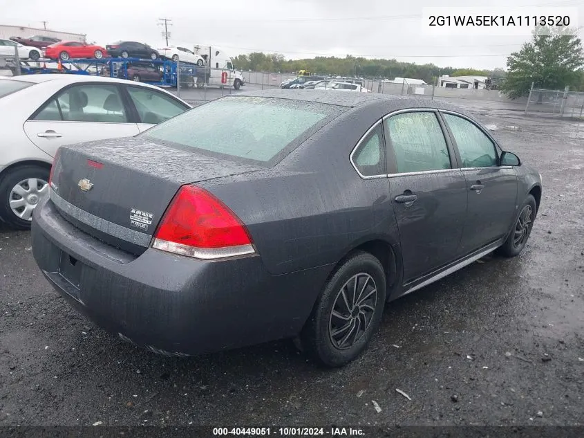 2010 Chevrolet Impala Ls VIN: 2G1WA5EK1A1113520 Lot: 40449051