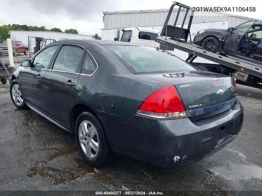 2G1WA5EK9A1106458 2010 Chevrolet Impala Ls