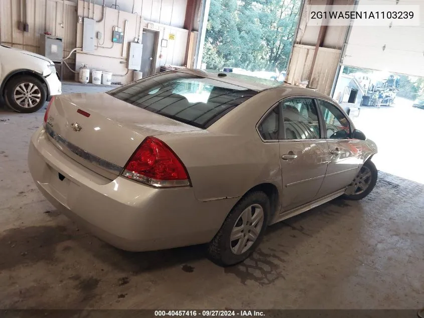 2G1WA5EN1A1103239 2010 Chevrolet Impala Ls