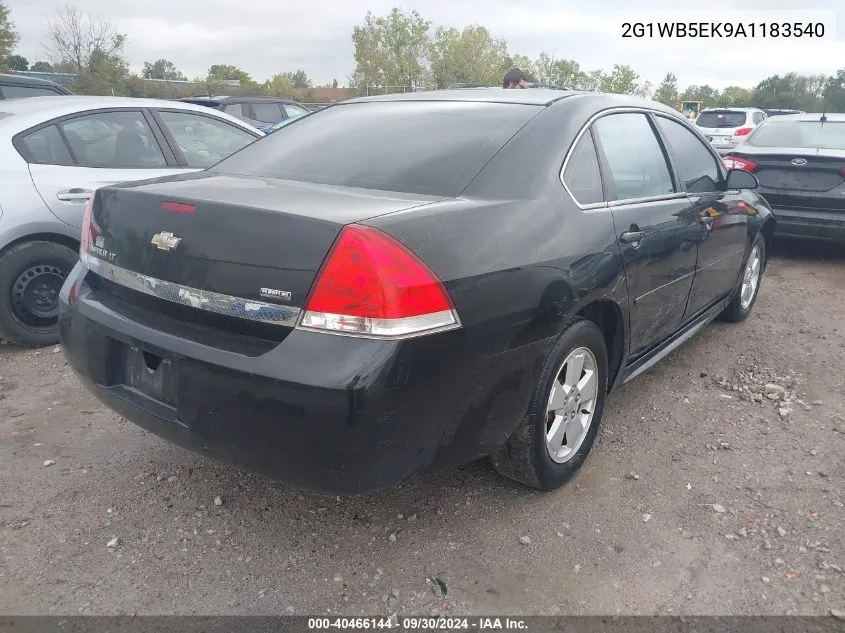 2G1WB5EK9A1183540 2010 Chevrolet Impala Lt