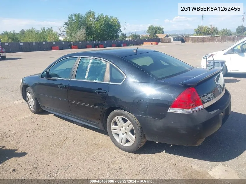 2010 Chevrolet Impala Lt VIN: 2G1WB5EK8A1262455 Lot: 40467086