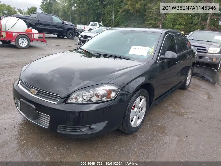 2010 Chevrolet Impala Lt VIN: 2G1WB5EN7A1145346 Lot: 40481722