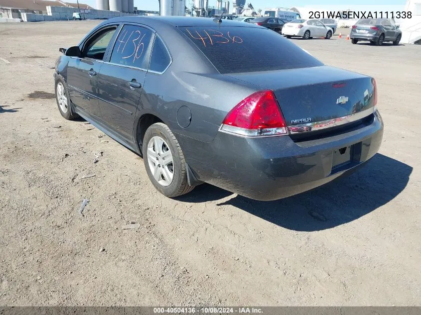 2010 Chevrolet Impala Ls VIN: 2G1WA5ENXA1111338 Lot: 40504136