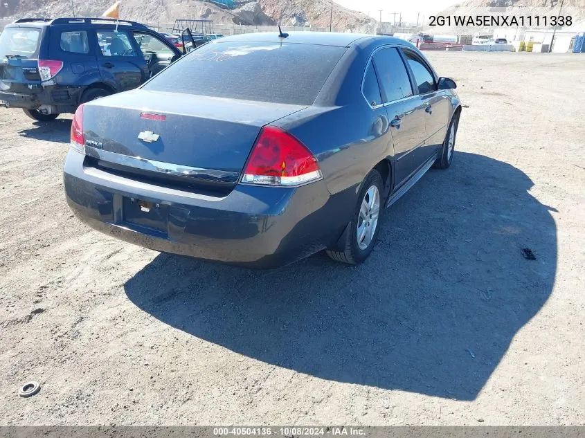 2010 Chevrolet Impala Ls VIN: 2G1WA5ENXA1111338 Lot: 40504136