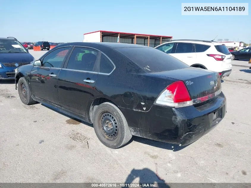 2010 Chevrolet Impala Ls VIN: 2G1WA5EN6A1104189 Lot: 40572616