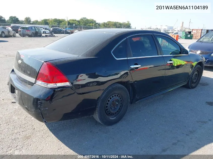 2010 Chevrolet Impala Ls VIN: 2G1WA5EN6A1104189 Lot: 40572616