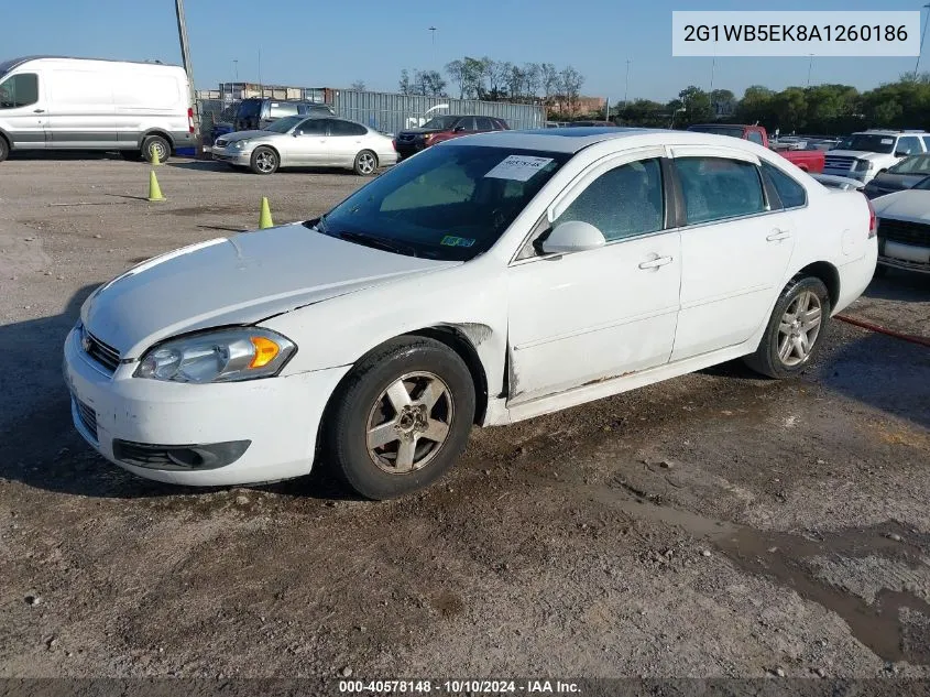 2010 Chevrolet Impala Lt VIN: 2G1WB5EK8A1260186 Lot: 40578148