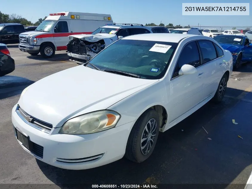 2G1WA5EK7A1214755 2010 Chevrolet Impala Ls