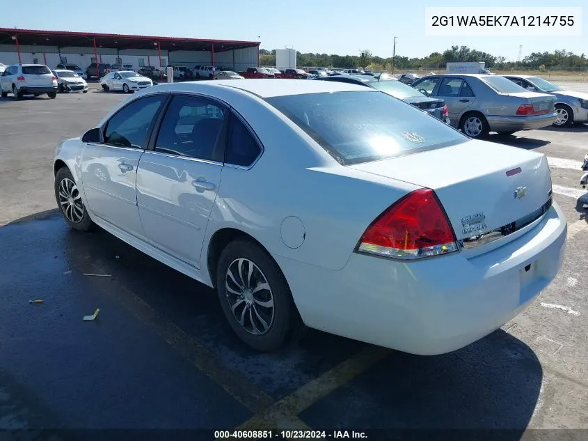 2G1WA5EK7A1214755 2010 Chevrolet Impala Ls